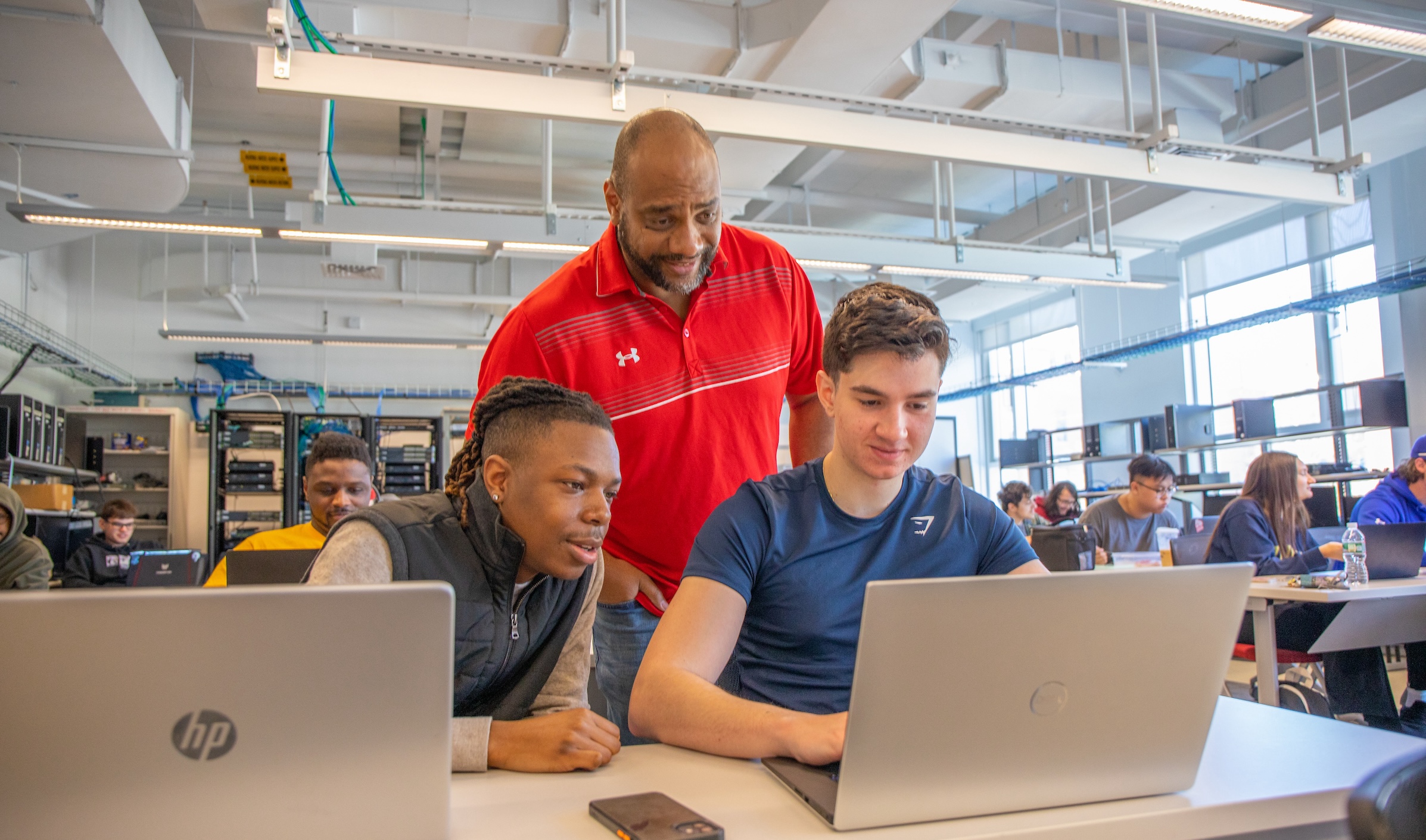 JWU cybersecurity students