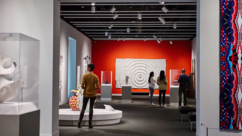 Gallery space at the Mint Museum. Photo courtesy of Charlotte Regional Visitors Authority.