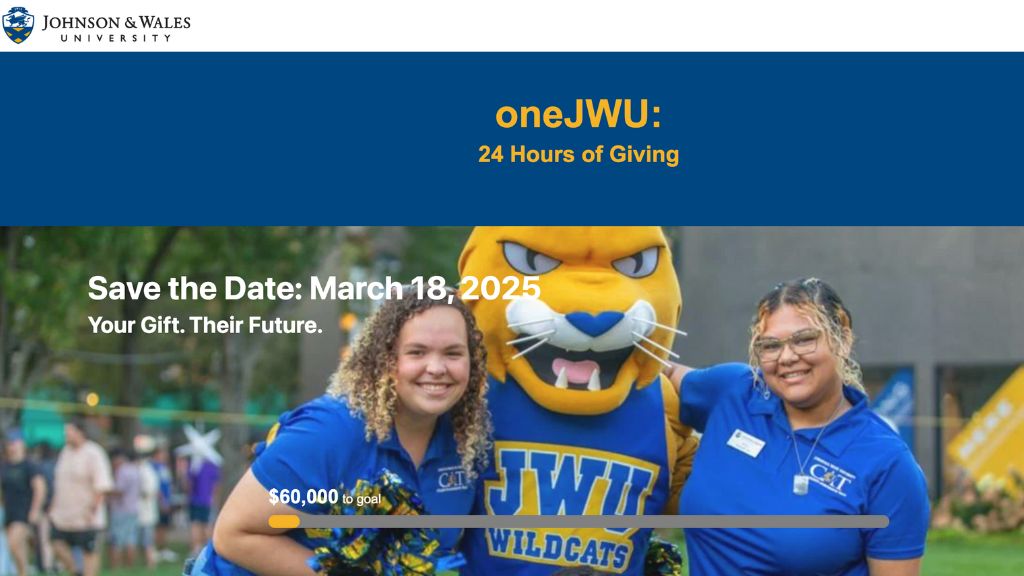 screenshot of the oneJWU website